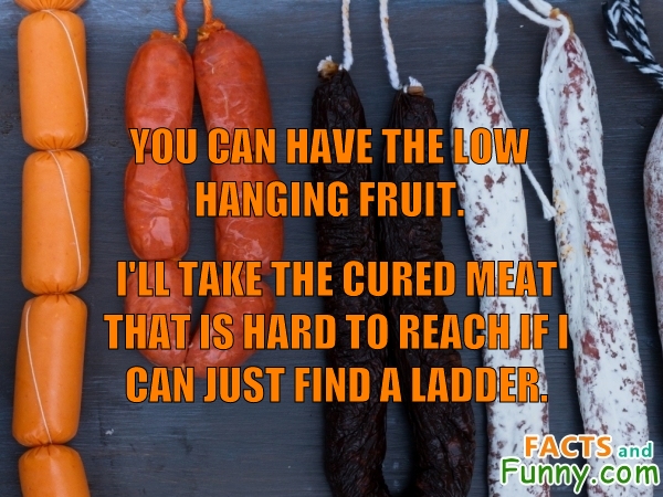 Photo about meat and fruit
