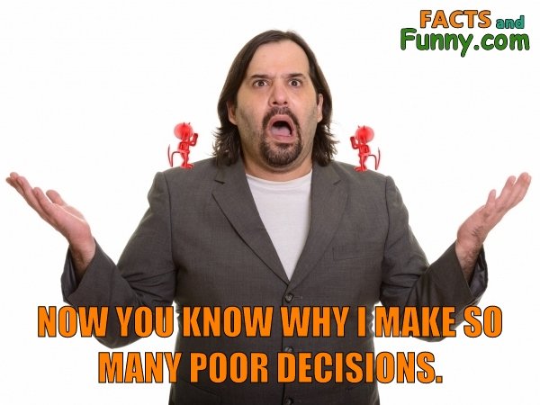 Photo about devils and decisions